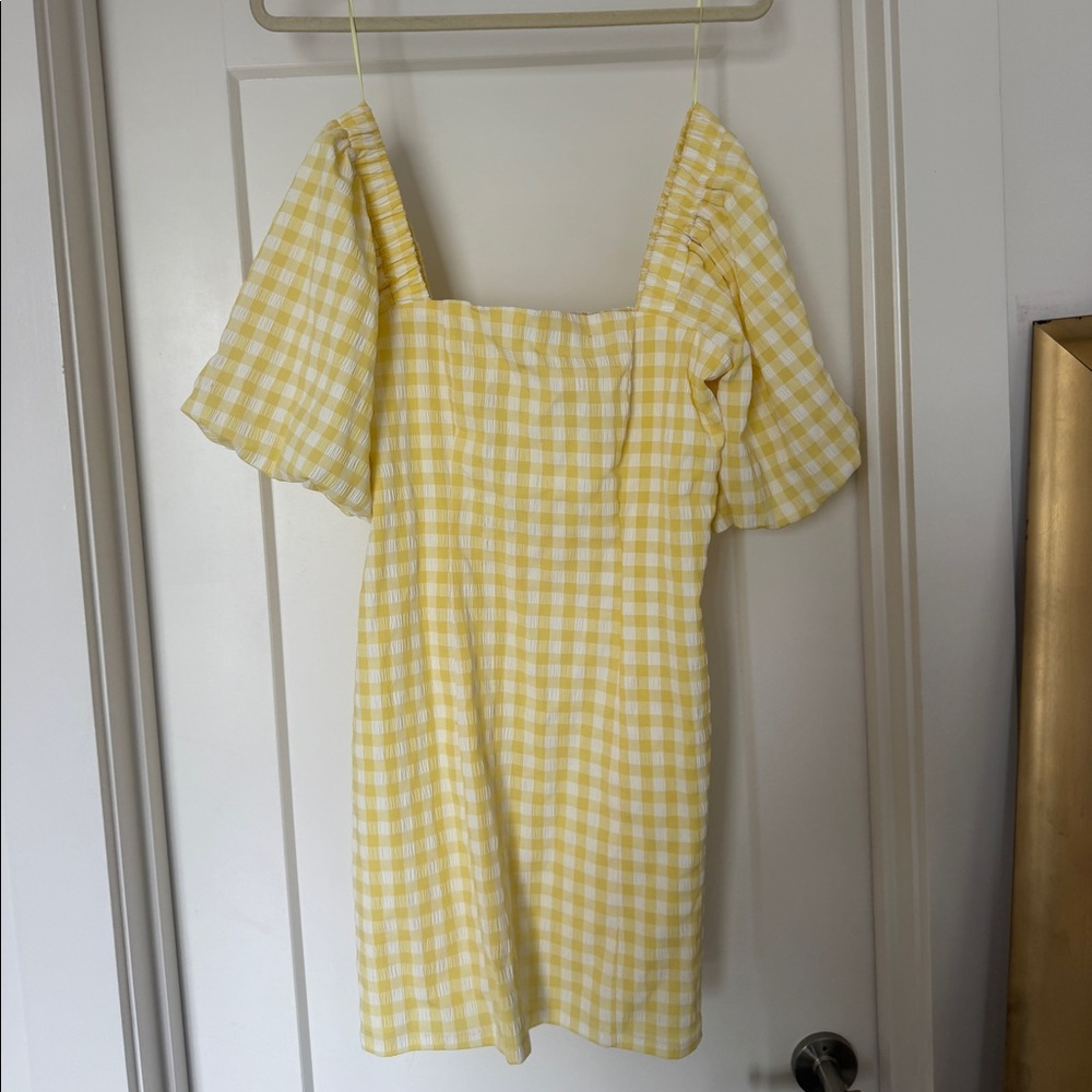 Checkered yellow dress from Lena